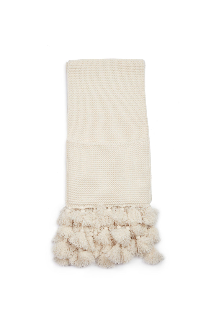 Scarf With Pom Pom
