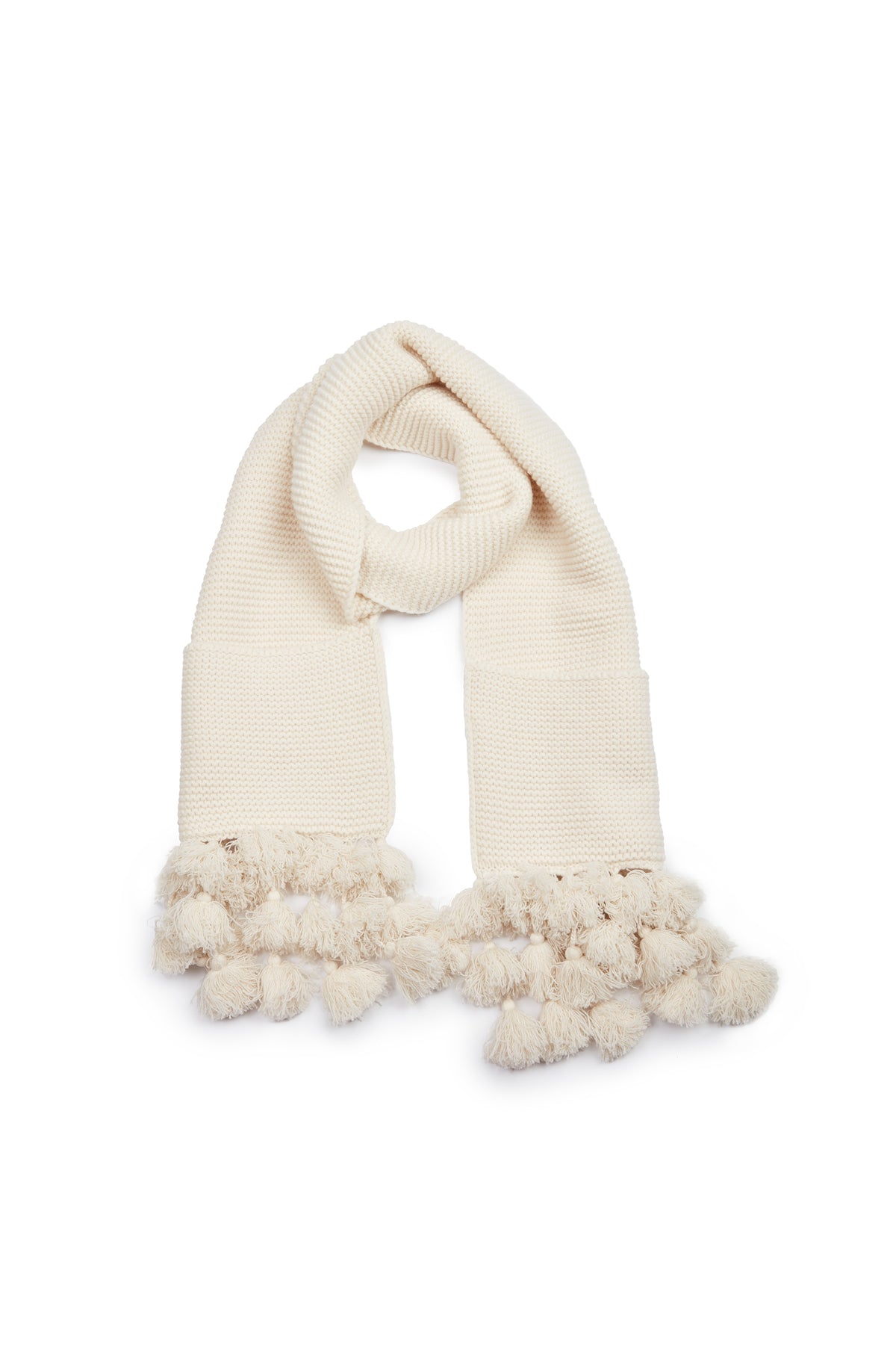 Scarf With Pom Pom