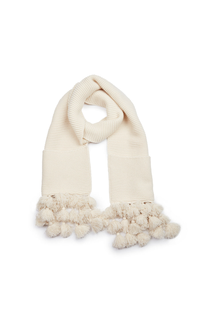 Scarf With Pom Pom