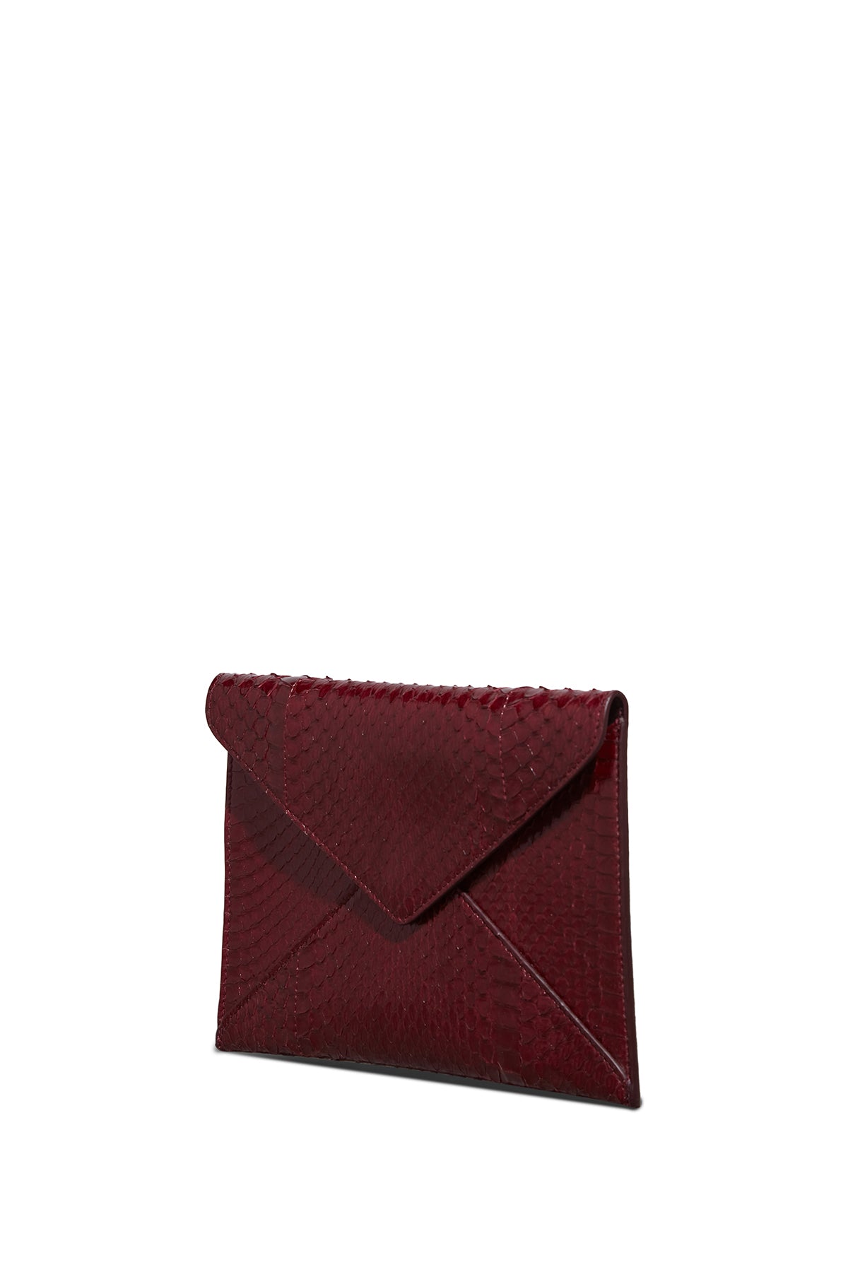 Point leather mini bag Bottega Veneta Burgundy in Leather - 34471433