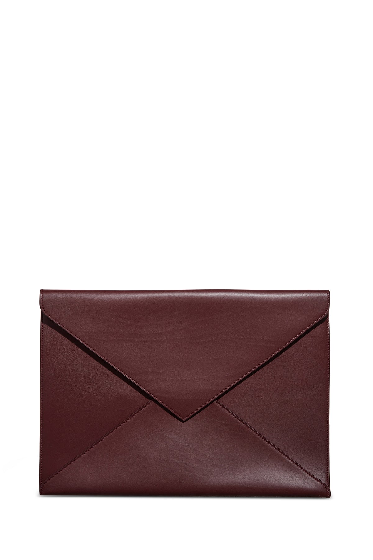 Large Envelope in Bordeaux Nappa Leather