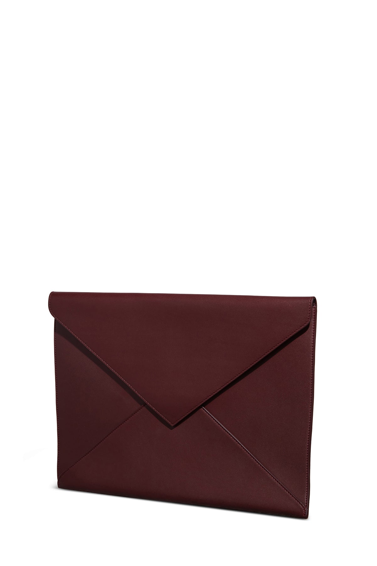 Large Envelope in Bordeaux Nappa Leather