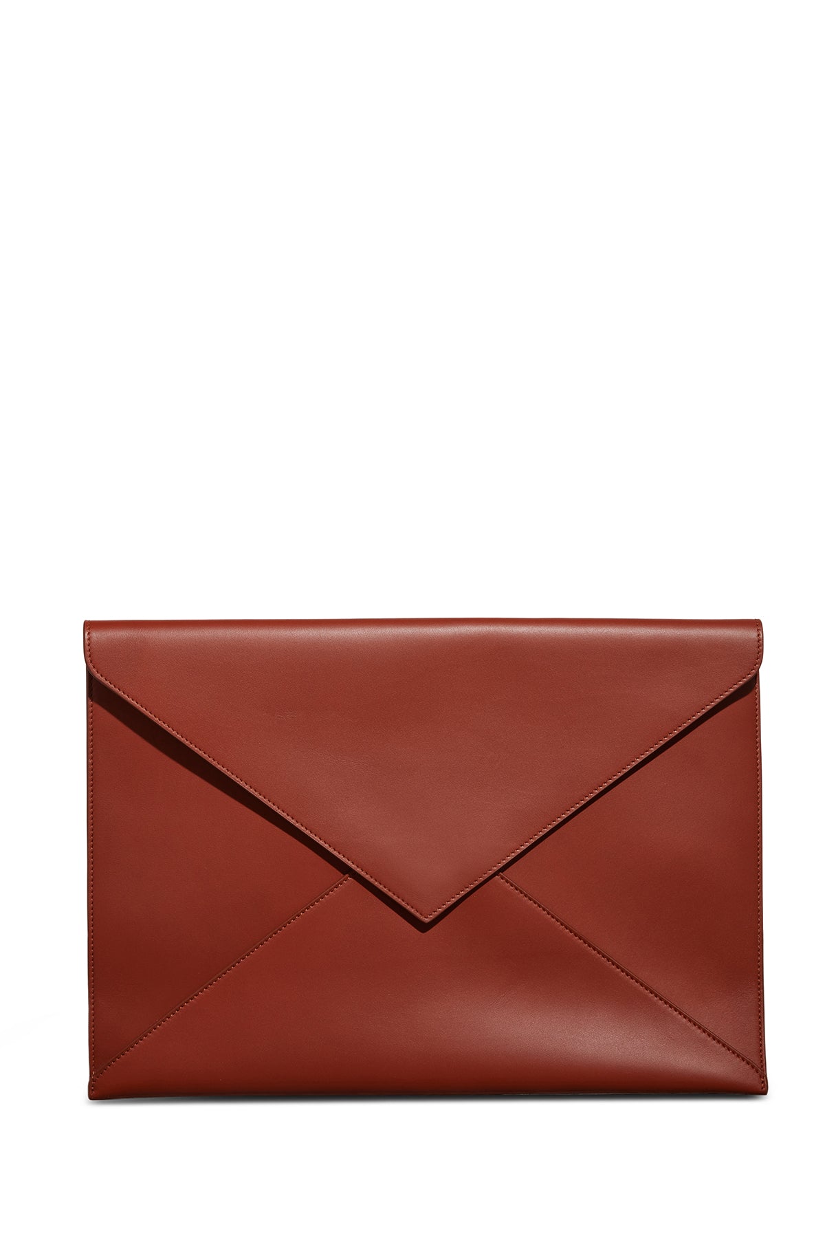 Large Envelope in Cognac Nappa Leather