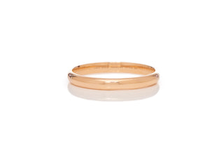 18K Rose Gold Bangle Fine Jewelry - Front View Polished Finish | Gabriela Hearst