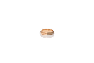 18K Rose Gold Yellow Enamel Ring - Side Profile | Gabriela Hearst
