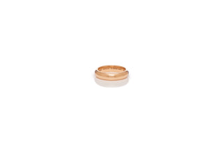 18K Rose Gold Ring - Top-Down View Showing Inner Band Engraving | Gabriela Hearst