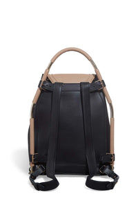 Nadia Backpack in Black & Nude Nappa Leather
