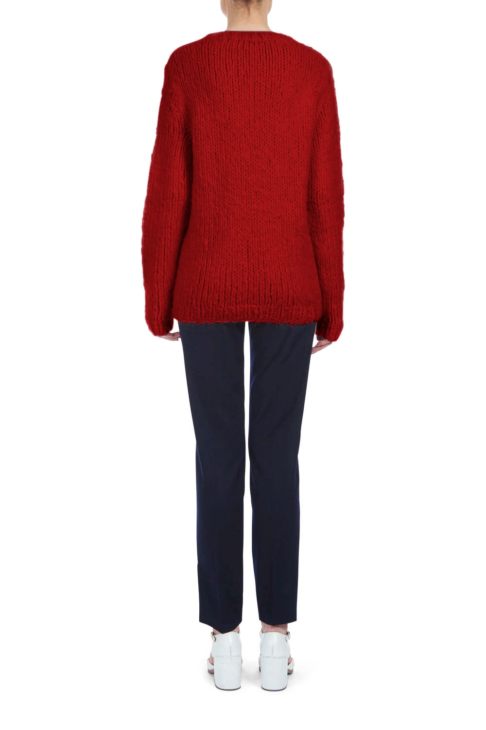 Lawrence Knit Sweater in Red Welfat Cashmere