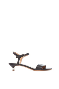 Soraya Heel in Black Nappa Leather