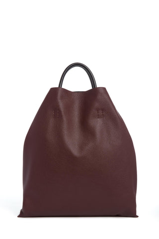 Eileen Tote Bad in Bordeaux Textured Leather