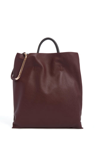 Eileen Tote Bad in Bordeaux Textured Leather