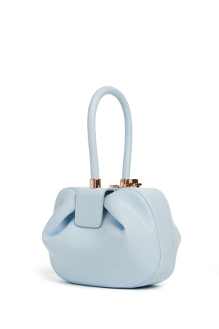 Light Blue Nappa Leather Nina Bag - Side Profile View | Gabriela Hearst