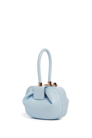 Light Blue Nappa Leather Demi Bag - Side View | Gabriela Hearst