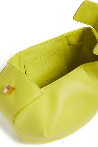Lime Adamite Nina Bag - Interior Detail View | Gabriela Hearst