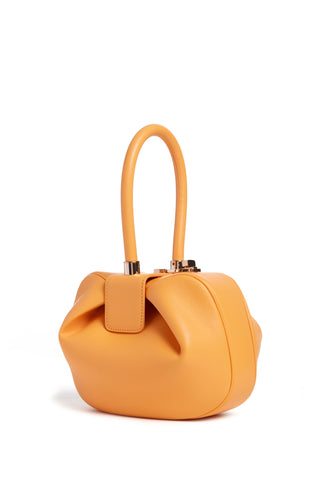 Fluorescent Orange Nappa Leather Nina Bag - Side View | Gabriela Hearst