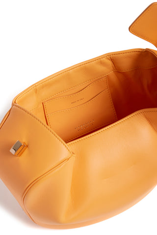 Fluorescent Orange Nina Bag Interior Detail - Made in Italy | Gabriela Hearst