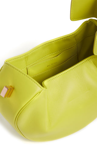 Lime Nappa Leather Demi Bag - Interior Detail View | Gabriela Hearst