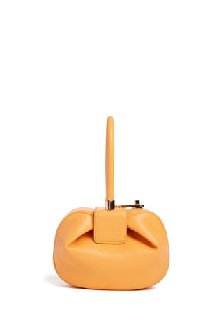 Fluorescent Orange Nappa Leather Demi Bag - Front View | Gabriela Hearst