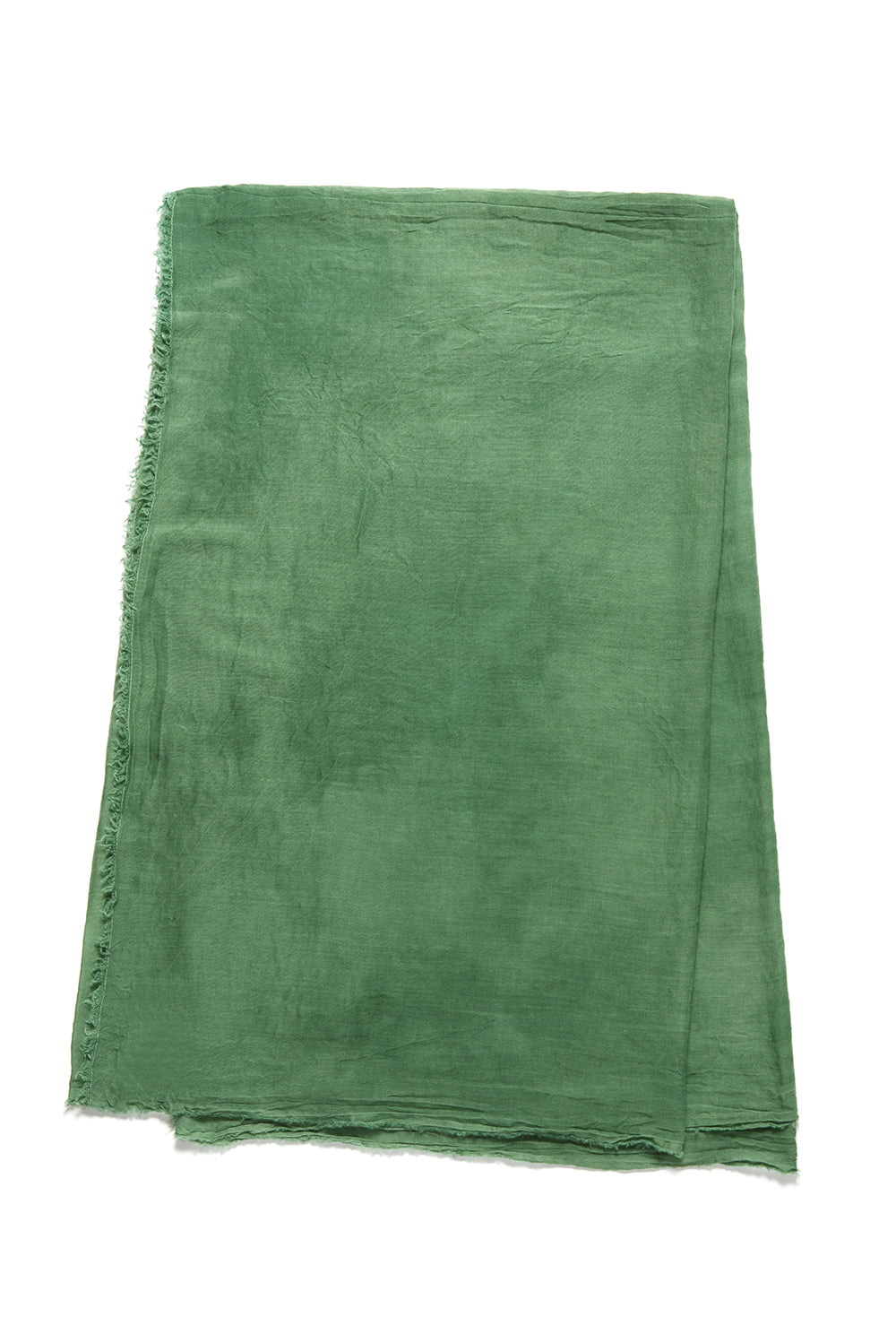 Severino Botanical Dyed Scarf in Aventurine Green Cashmere