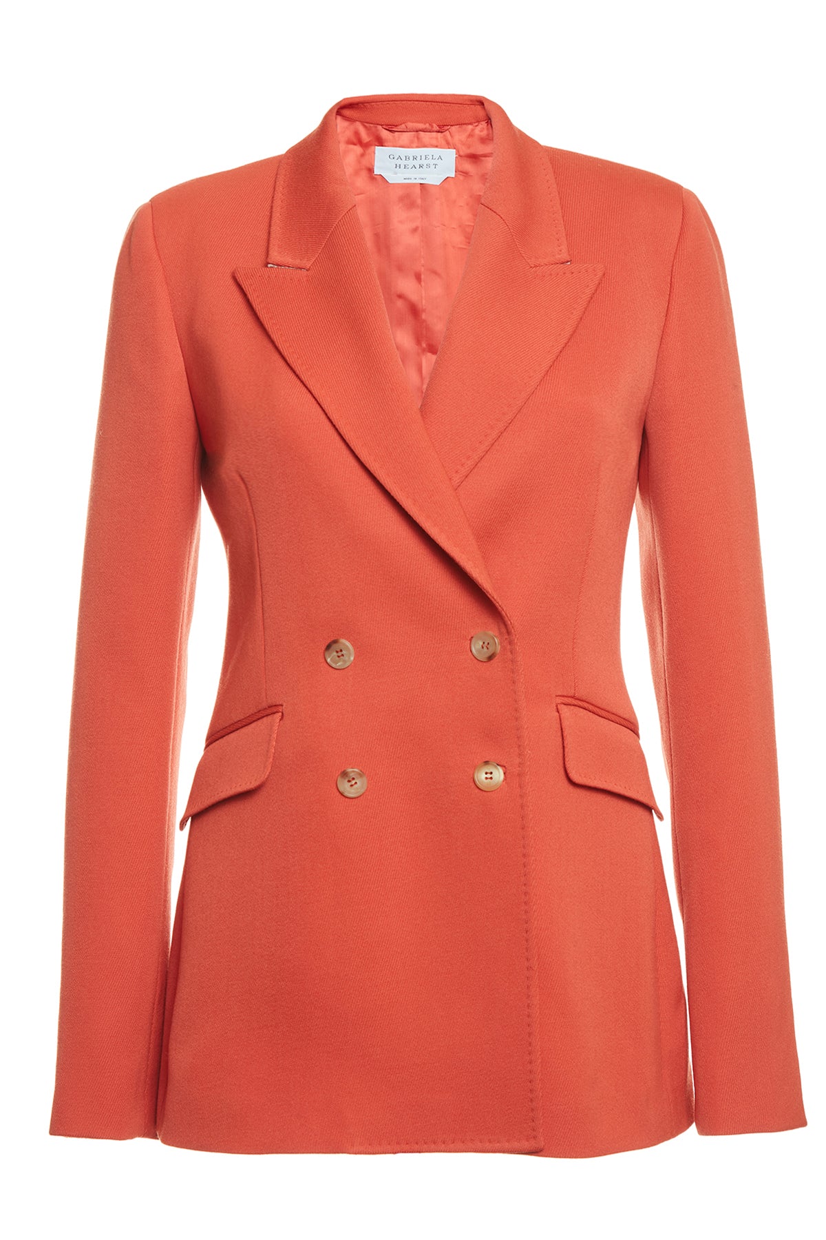 【Gabriela Hearst】 Stephanieバージンウールブレザー Stephanie Blazer in Sapphire Virgin Wool and Silk Linen