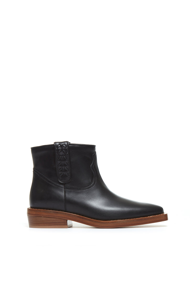 Reza Ankle Boot in Black Leather