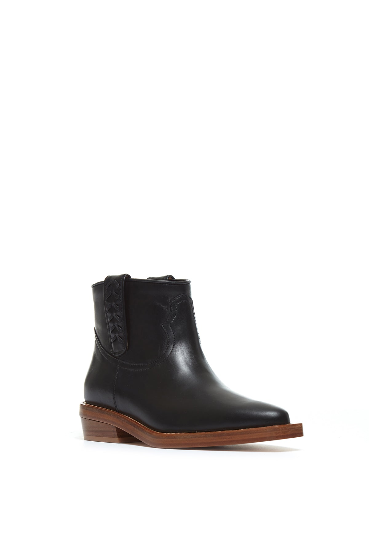 Reza Ankle Boot in Black Leather