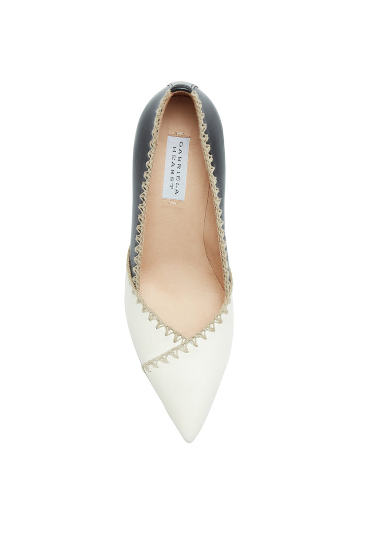 Aster High Heel Pump in Cream Multi Nappa Leather