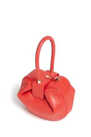 Spice Red Nappa Leather Nina Bag - Three Quarter View | Gabriela Hearst