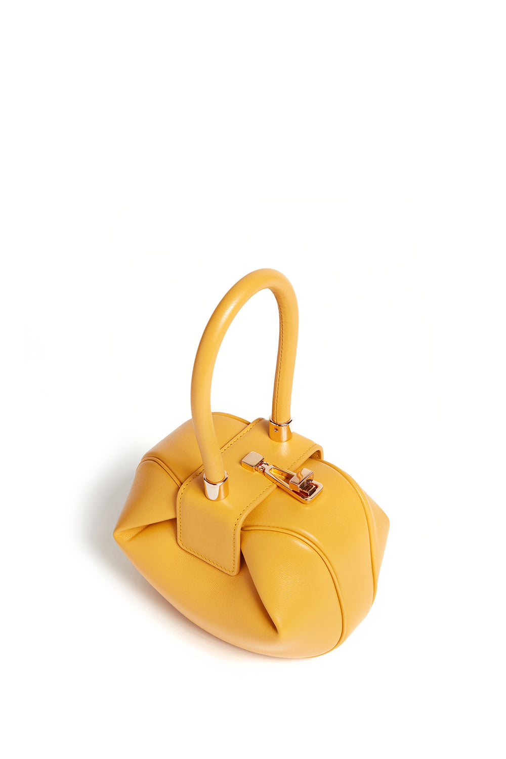 Demi Bag in Yellow Nappa Leather