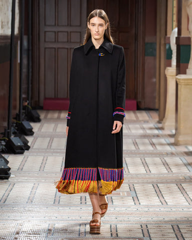 Matrona Coat in Black Lightweight Cashmere