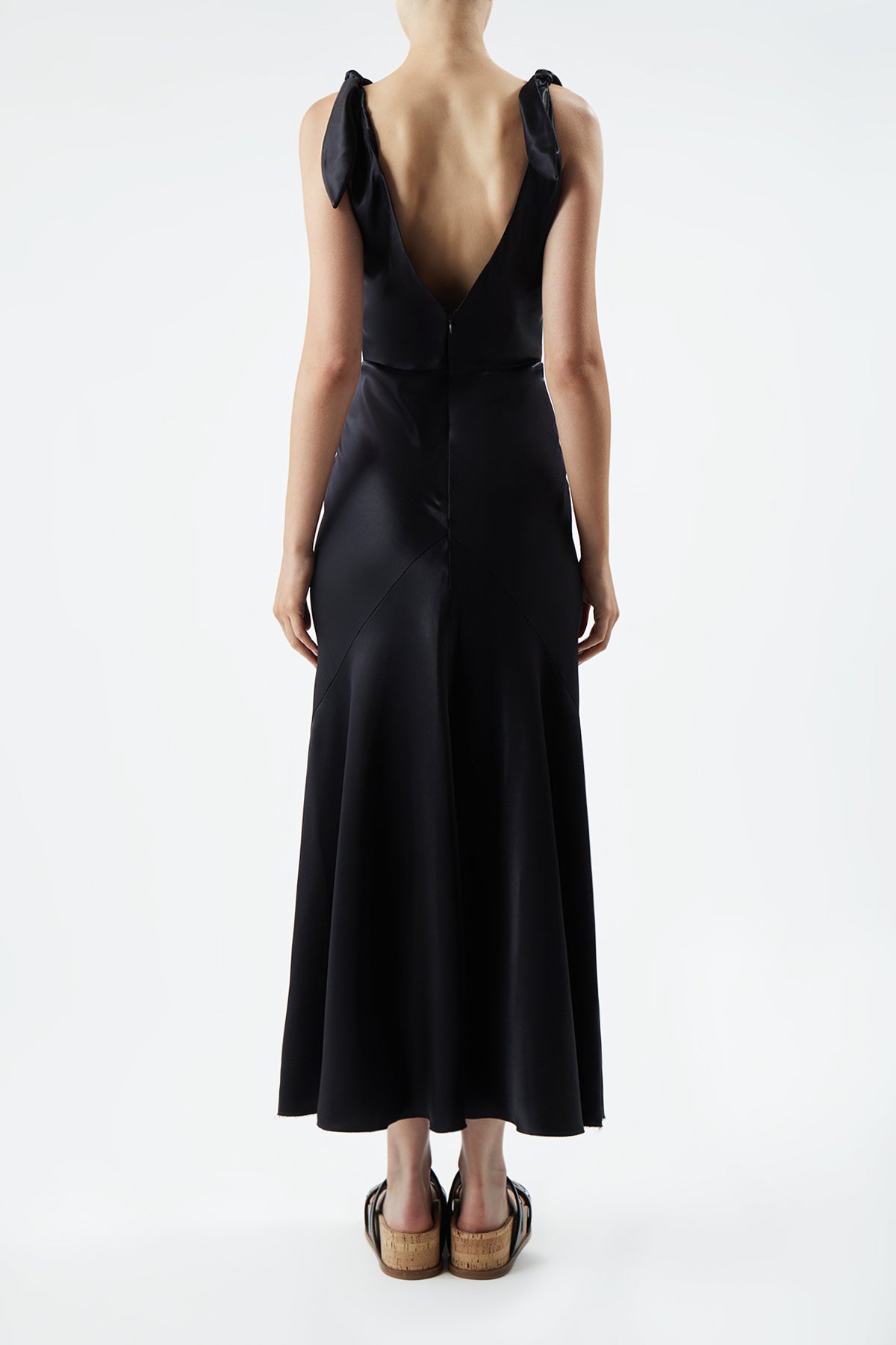 Havilland Dress in Black Silk