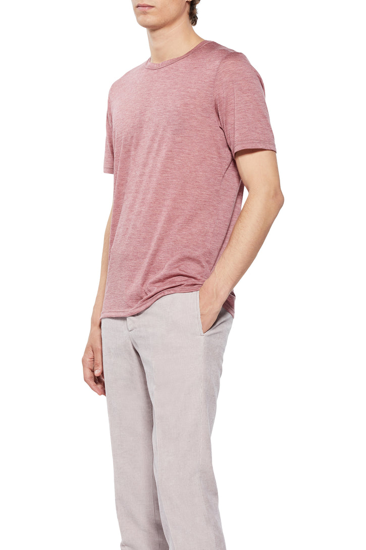 Sebastian Pant in Mauve Linen Cotton