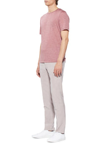 Sebastian Pant in Mauve Linen Cotton