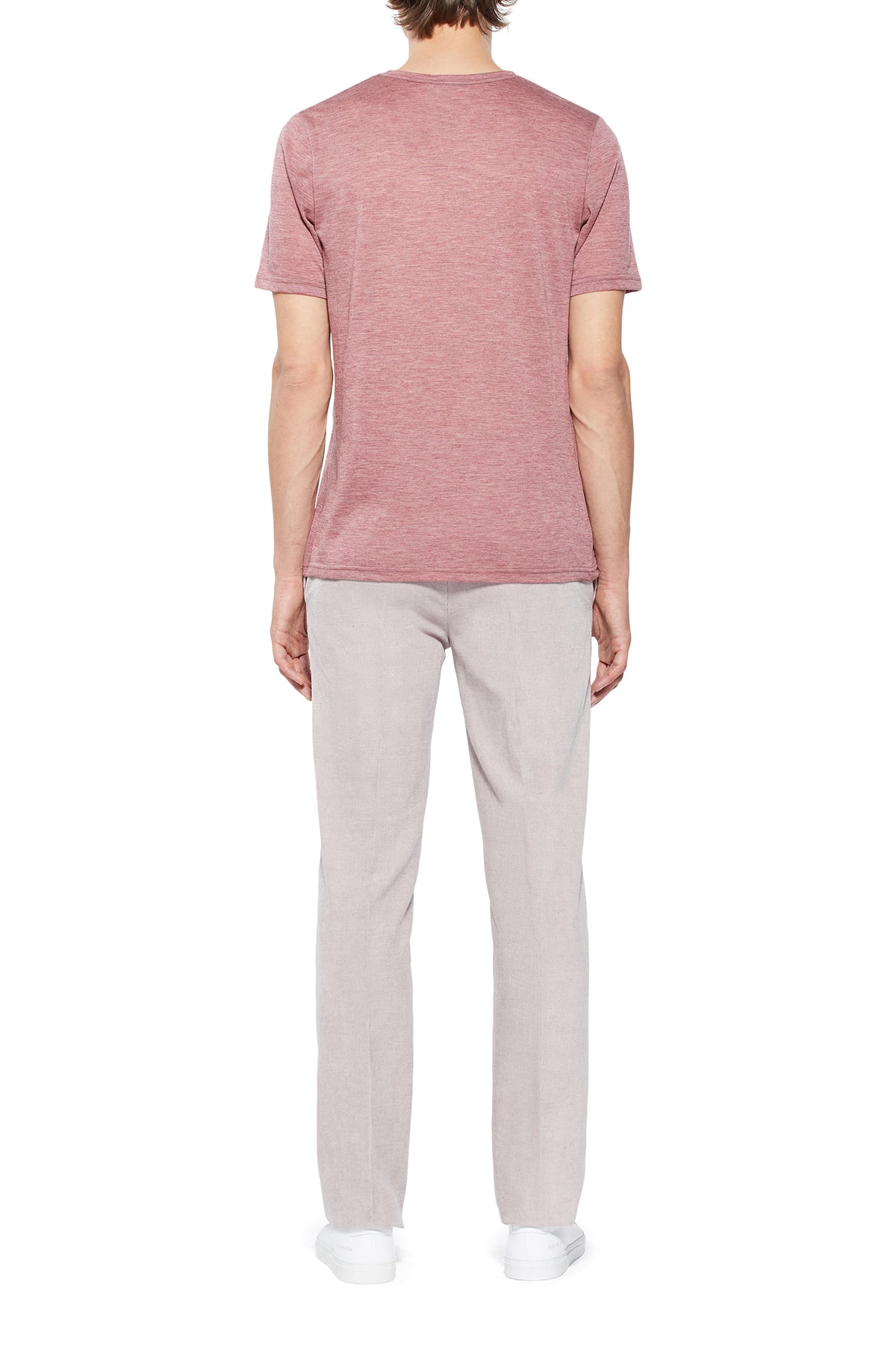 Sebastian Pant in Mauve Linen Cotton