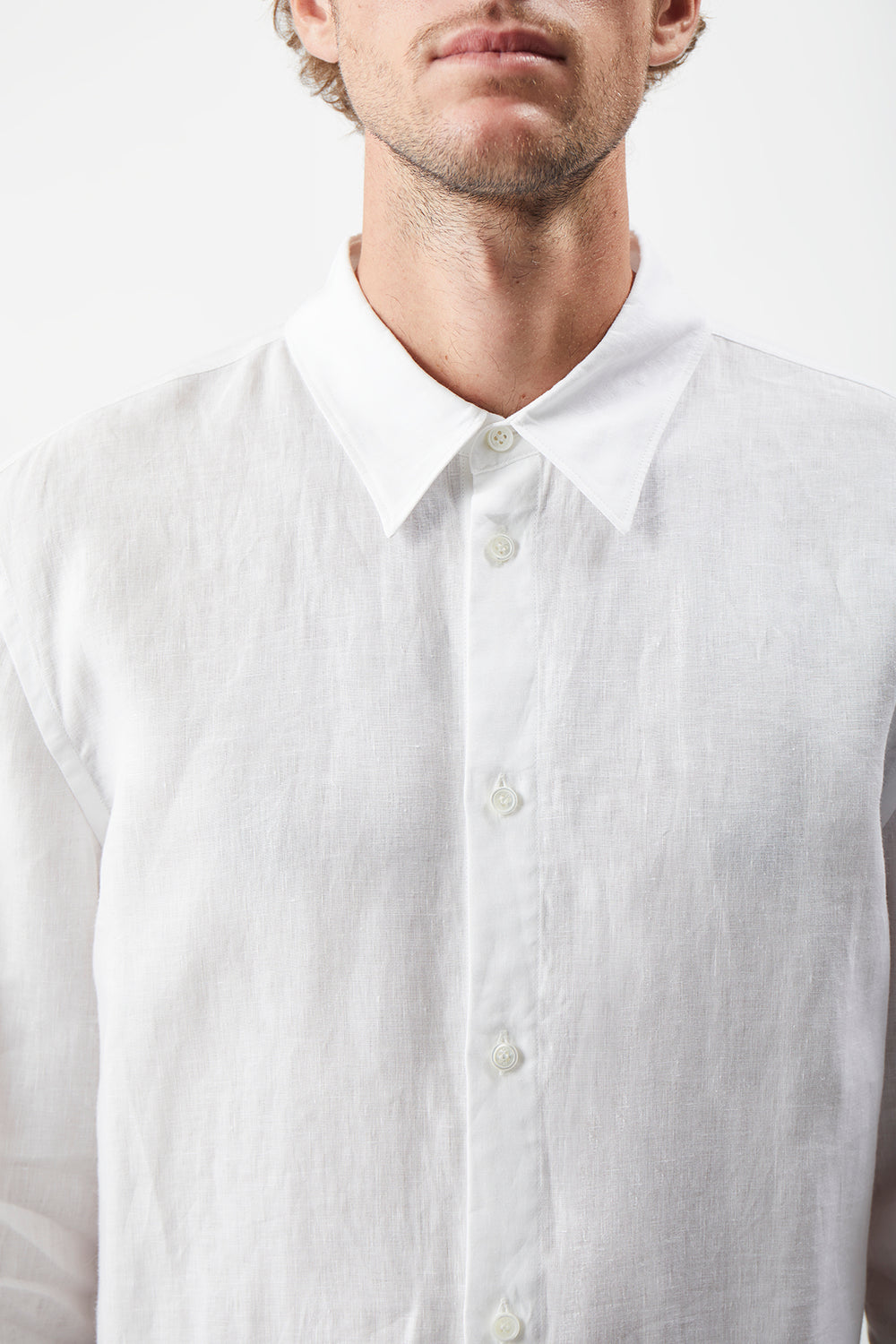 Quevedo Shirt in White Linen – Gabriela Hearst