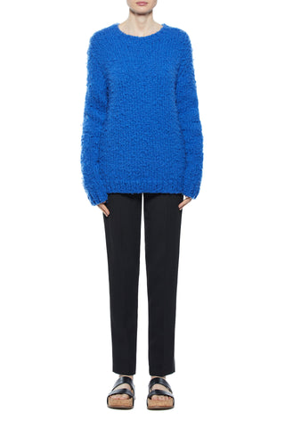 Lawrence Knit Sweater in Cobalt Welfat Cashmere