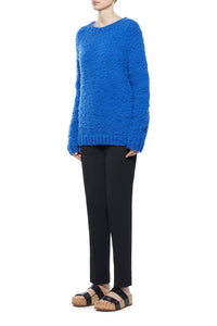 Lawrence Knit Sweater in Cobalt Welfat Cashmere