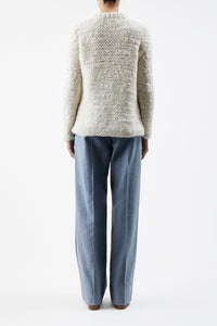Larenzo Sweater in Ivory Welfat Cashmere