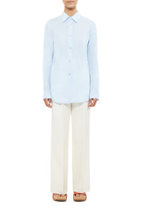 Ferrara Shirt in Light Blue Cashmere Gauze