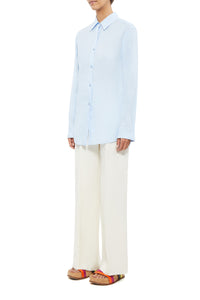 Ferrara Shirt in Light Blue Cashmere Gauze