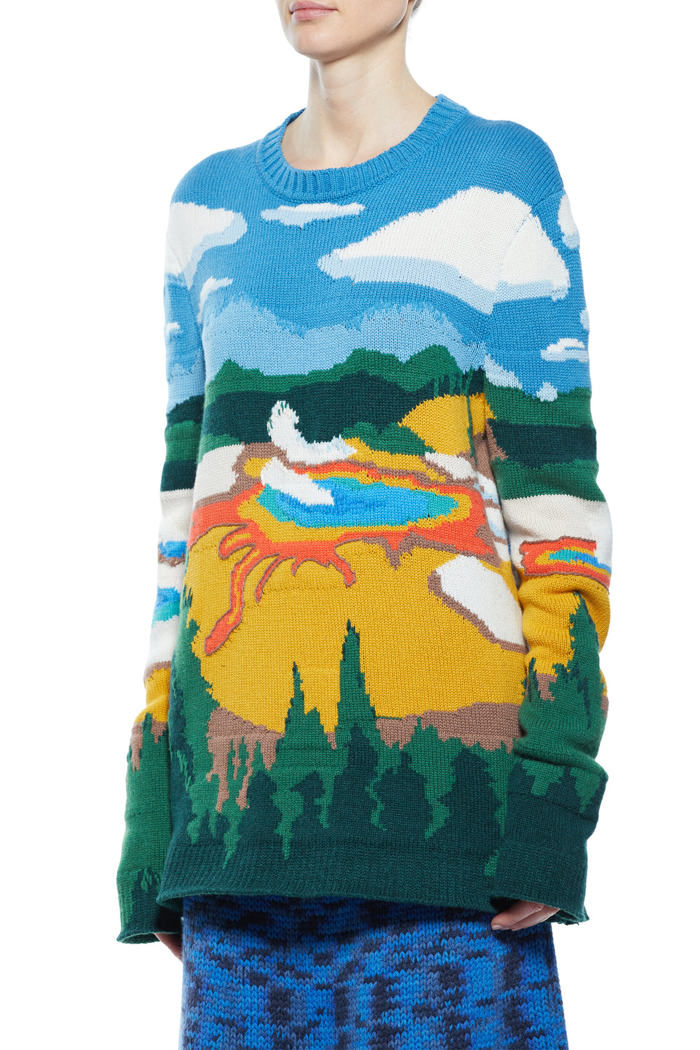 Ines Knit Sweater in Yellowstone Cashmere