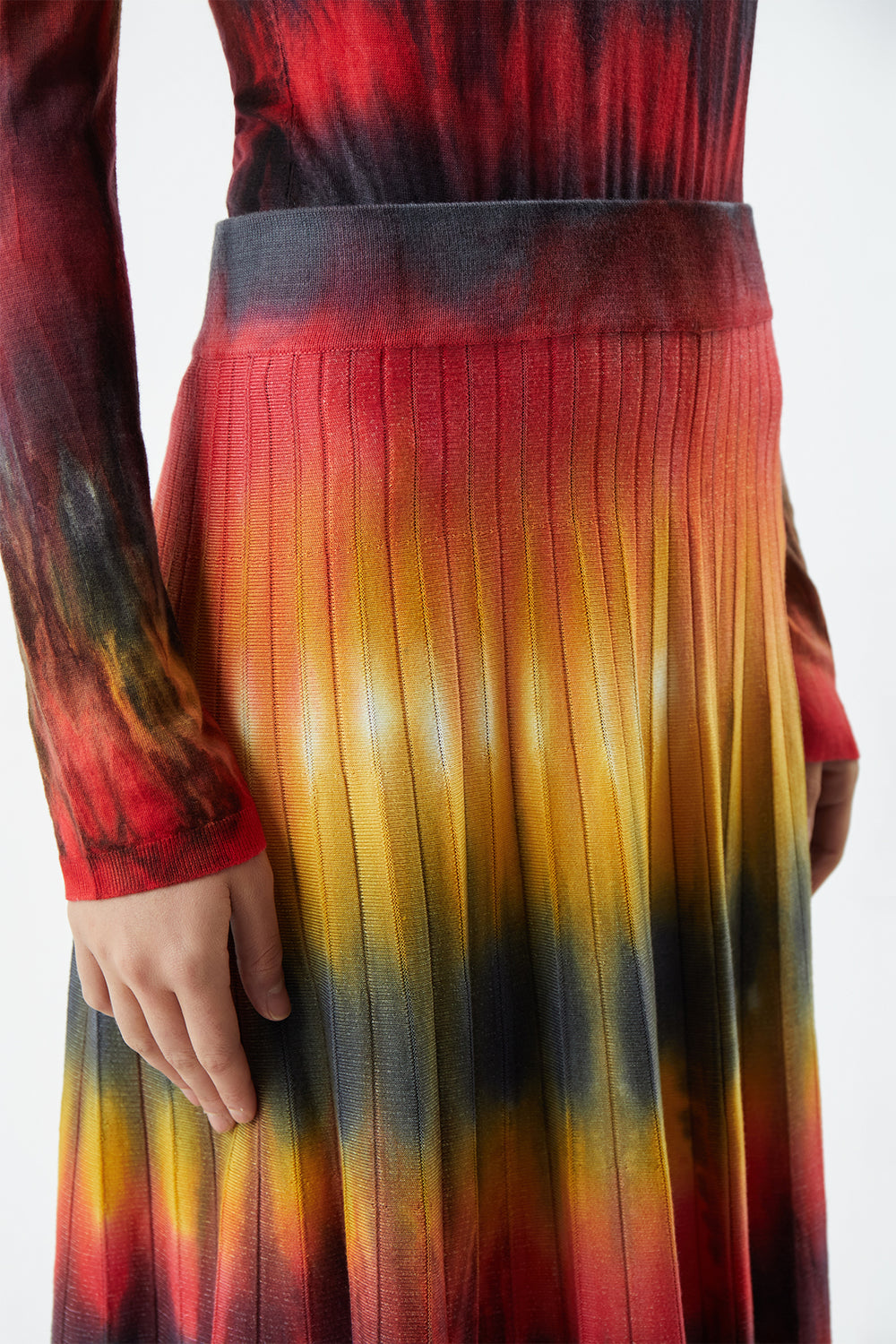 Ombre tie dye clearance skirt