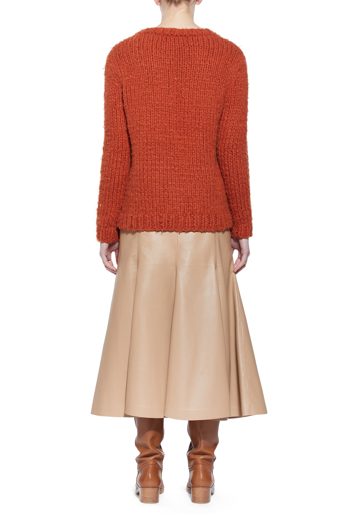 Lawrence Knit Sweater in Copper Welfat Cashmere