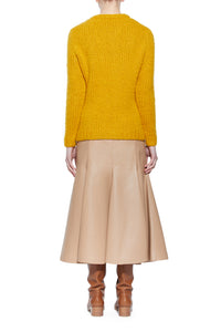 Lawrence Knit Sweater in Saffron Welfat Cashmere