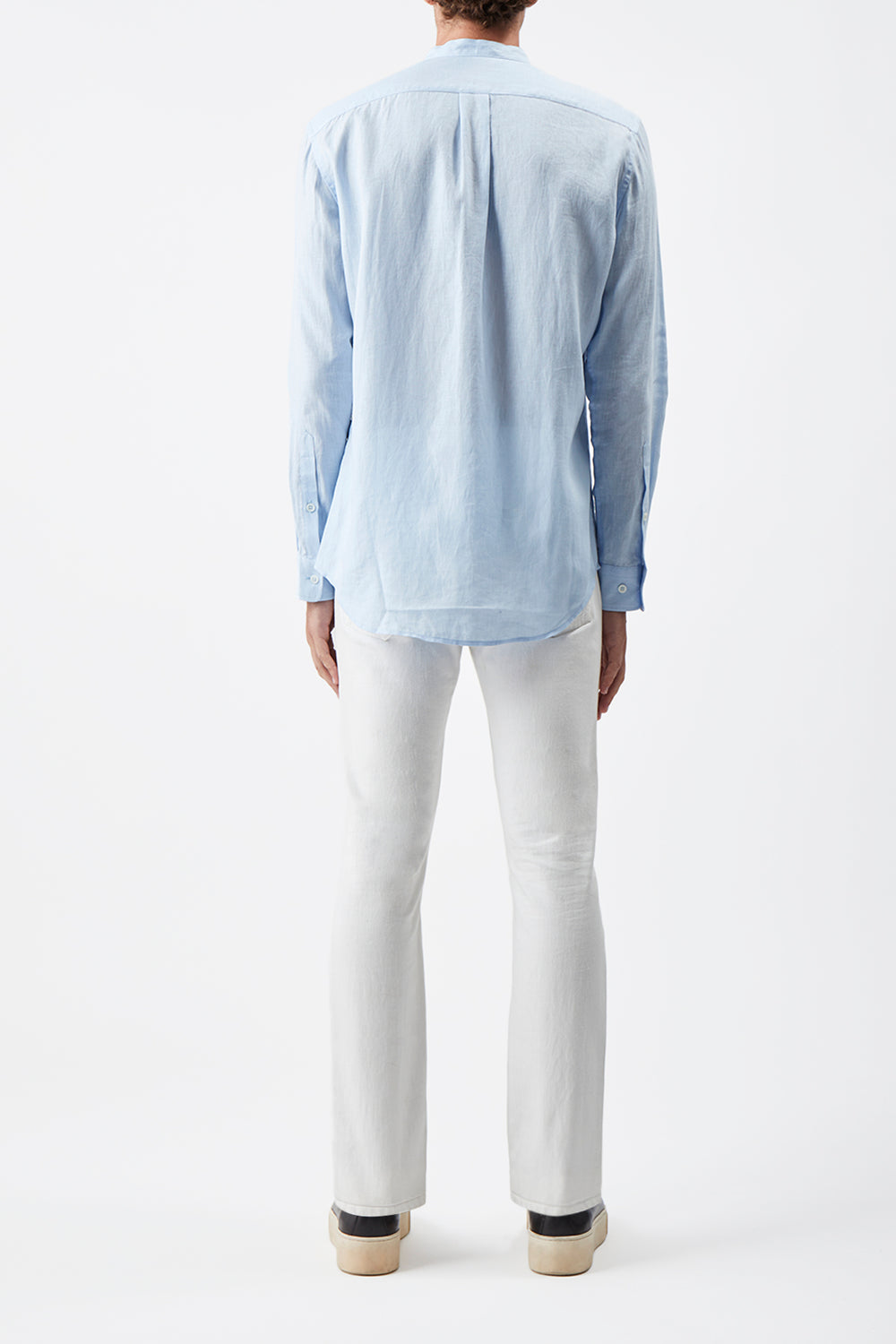 Ollie Shirt in Light Blue Linen
