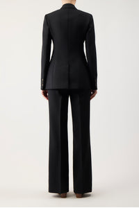 Vesta Pant in Black Sportswear Wool