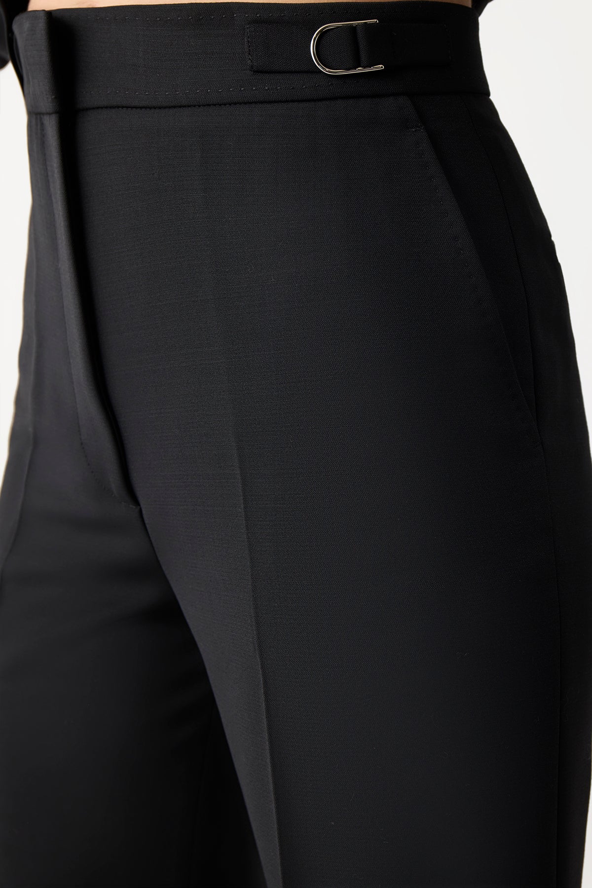 Vesta Pant in Black Sportswear Wool