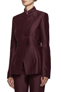 Josef Blazer in Burgundy Wool