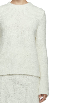 Pablo Skirt in Ivory Cashmere Boucle