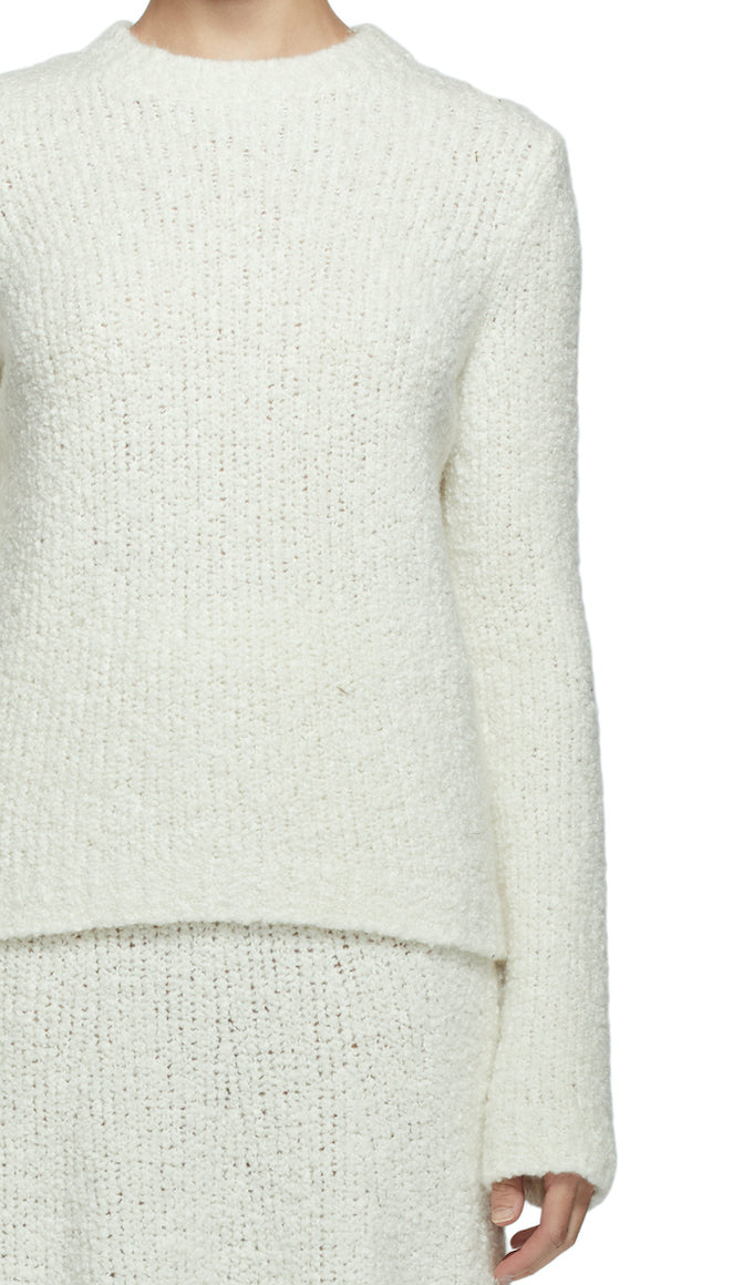 Pablo Skirt in Ivory Cashmere Boucle